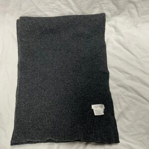 Lambswool Blend Knitted Scarf by Esprit in Charcoal Grey
